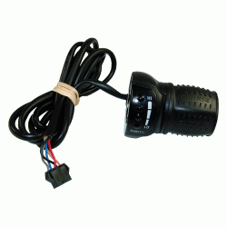Currie Half Twist Throttle with 5 Pin Connector and 24 Volt LED Meter