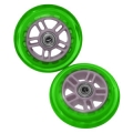 98mm GREEN Kick Scooter Wheel Set