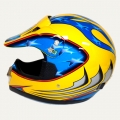 Yellow / Blue Motocross Helmet Model: KY112