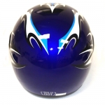 Blue / White Full-Face Motorcycle Helmet Model: KY106 Style #85