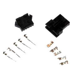 25 Sets of 5 Pin Black Modular Connectors